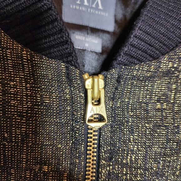 Armani Exchange wool blend gold metallic jacket - Picture 17 of 17